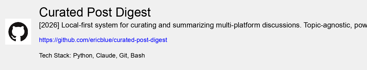 Curated Post Digest
