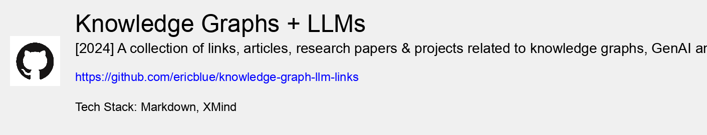 Knowledge Graphs + LLMs