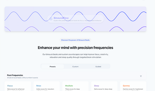 Screenshot BinauralFlow - Your Personal Sound Therapy Companion